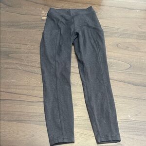 lululemon athletica Dark high Waist Gray Leggings